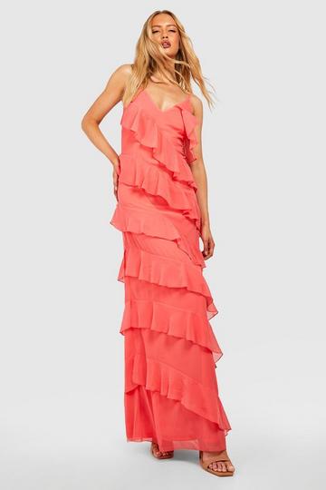 Coral wedding guest dresses | Coral dresses for weddings | boohoo UK